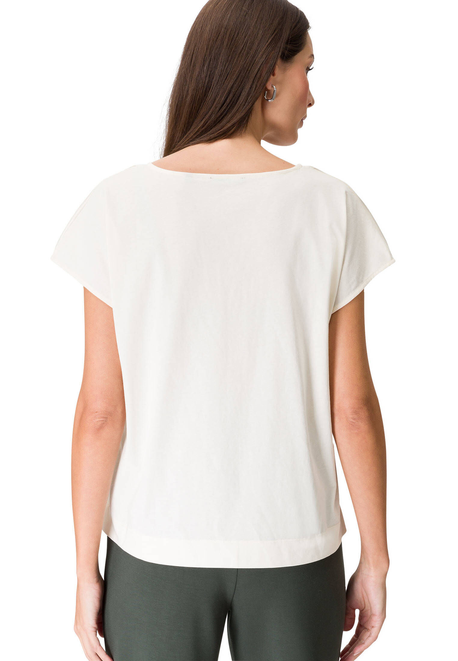zero| Damen Blusenshirt mit Glitzeraufdruck