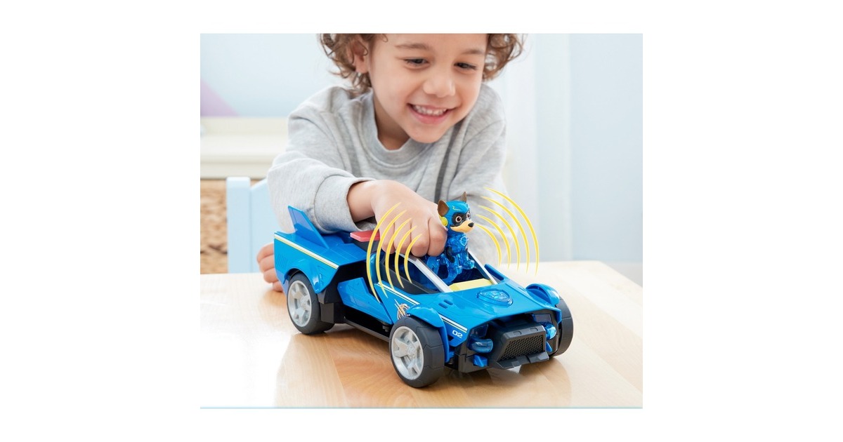 Spin MasterPAW Patrol: The Mighty Movie, Chase’s Deluxe Transforming Cruiser Speelgoedvoertuig