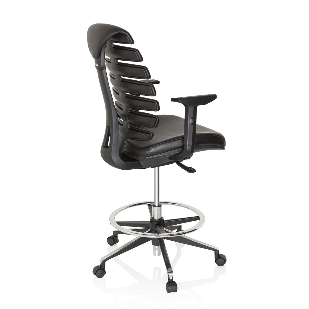 Counterstuhl ERGO LINE II WORK Kunstleder mit Armlehnen (höhenverstellbar) hjh OFFICE