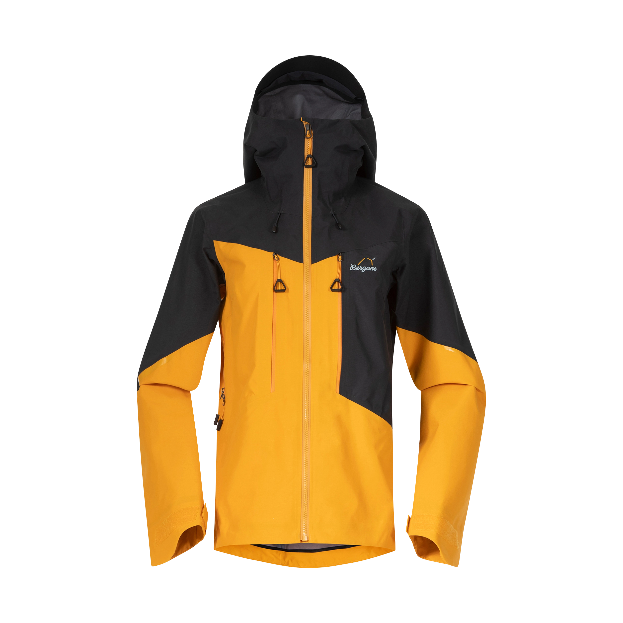 Y MountainLine Bold 3L Shell Jacket Women Mango Yellow / Dark Shadow Grey