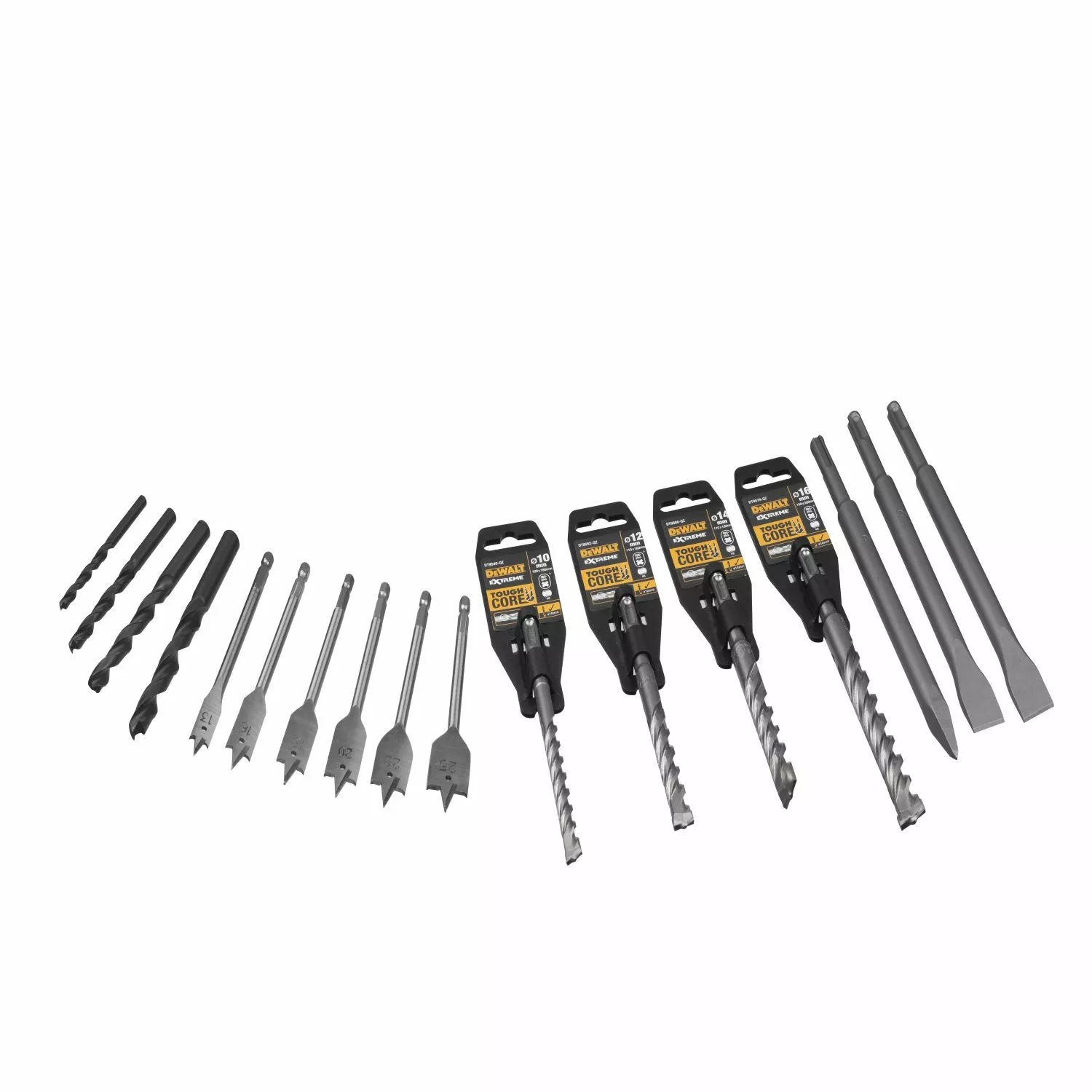 DeWALT DCH417X2-QW 54V Li-ion FlexVolt Accu Combihamer set (2x 9.0Ah) in TSTAK koffer met 17-delige accessoire set