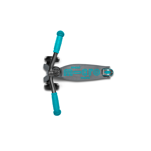 Patinete Maxi Micro Deluxe Pro Cinza/Azul-turquesa