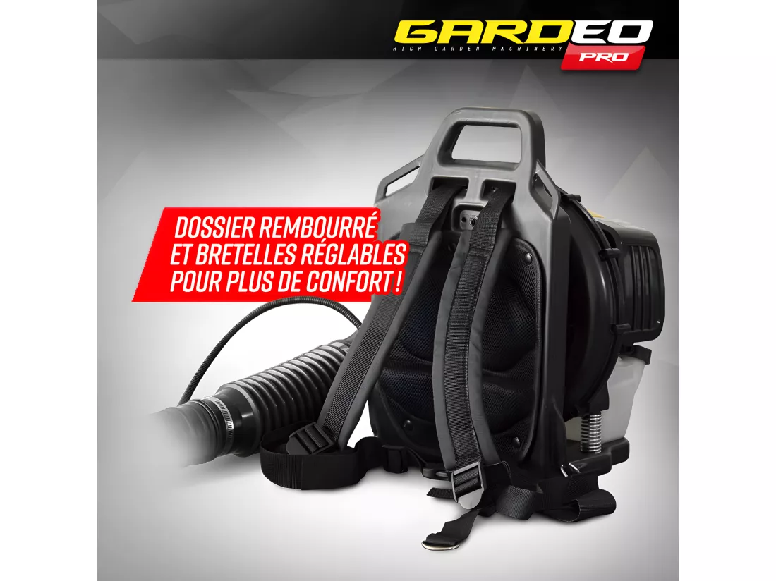 Souffleur thermique dorsal 52CC - 281km/H - Gardeo Pro