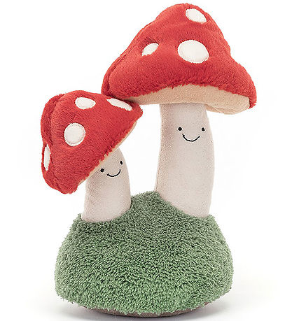 Jellycat Bamse - 25x13 cm - AmuseaBlå Pair Of Toadstools