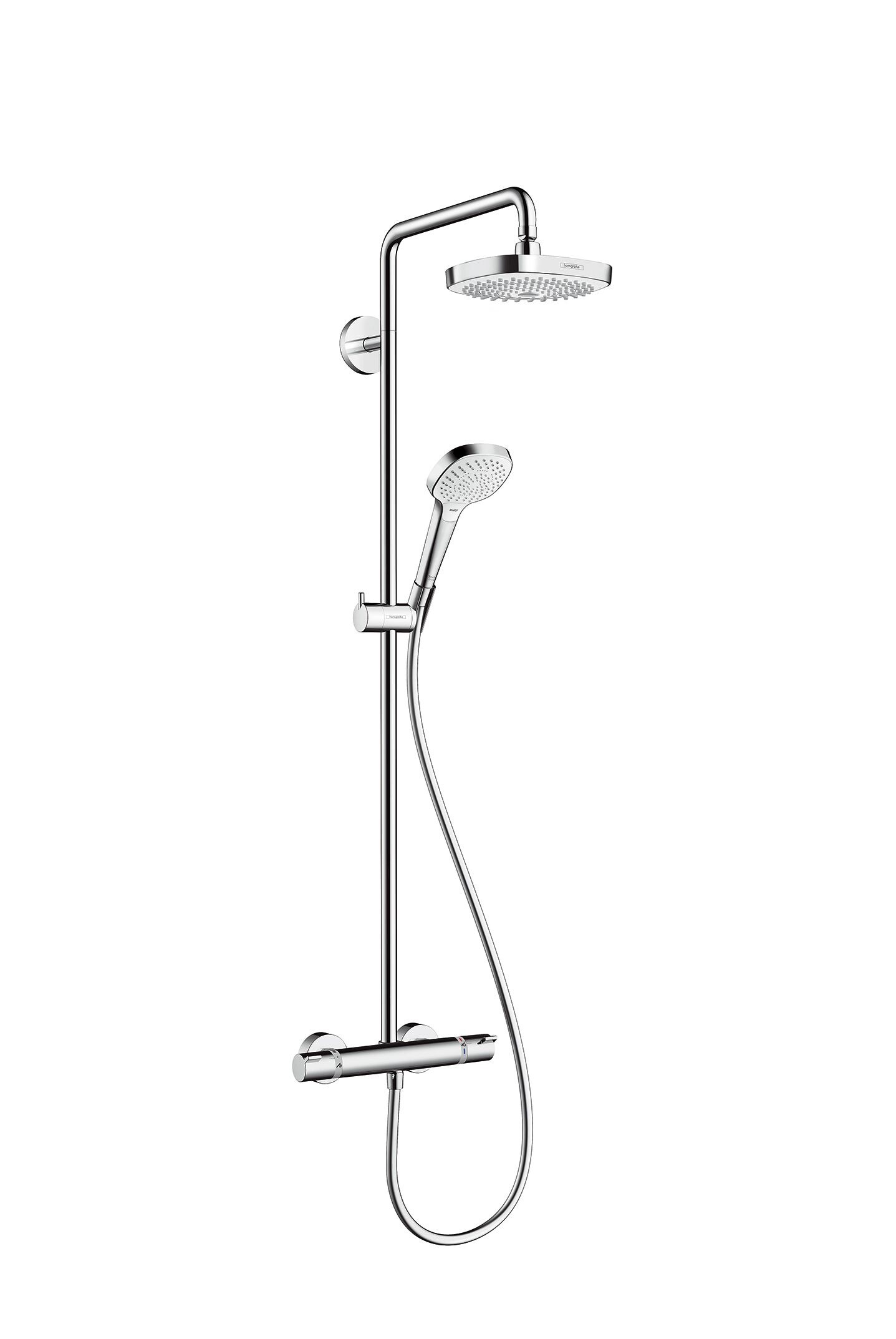 HansGrohe Showerpipe Croma Select E 180 weiß/chrom