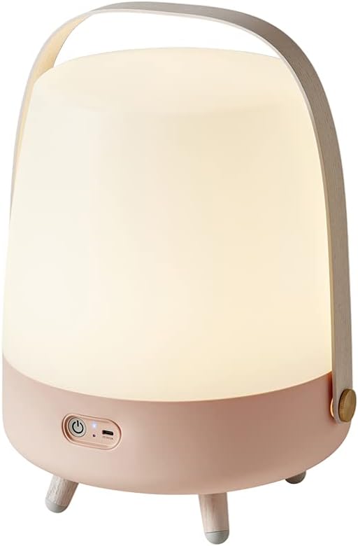 Kooduu Lite-Up Play - Design LED-Licht und Bluetooth-Lautsprecher Innovatives Licht-Objekt mit Zusatznutzen - Beleuchtung, Bluetooth-Speaker & Dekoration durch Dänisches Design - 29x40cm - Light Rose