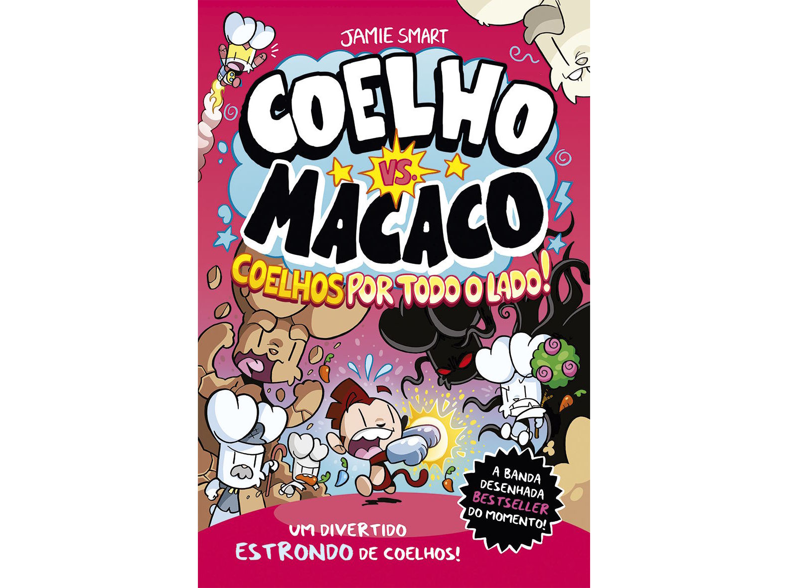 LIVRO COELHO VS. MACACO - COELHOS POR TODO O LADO!