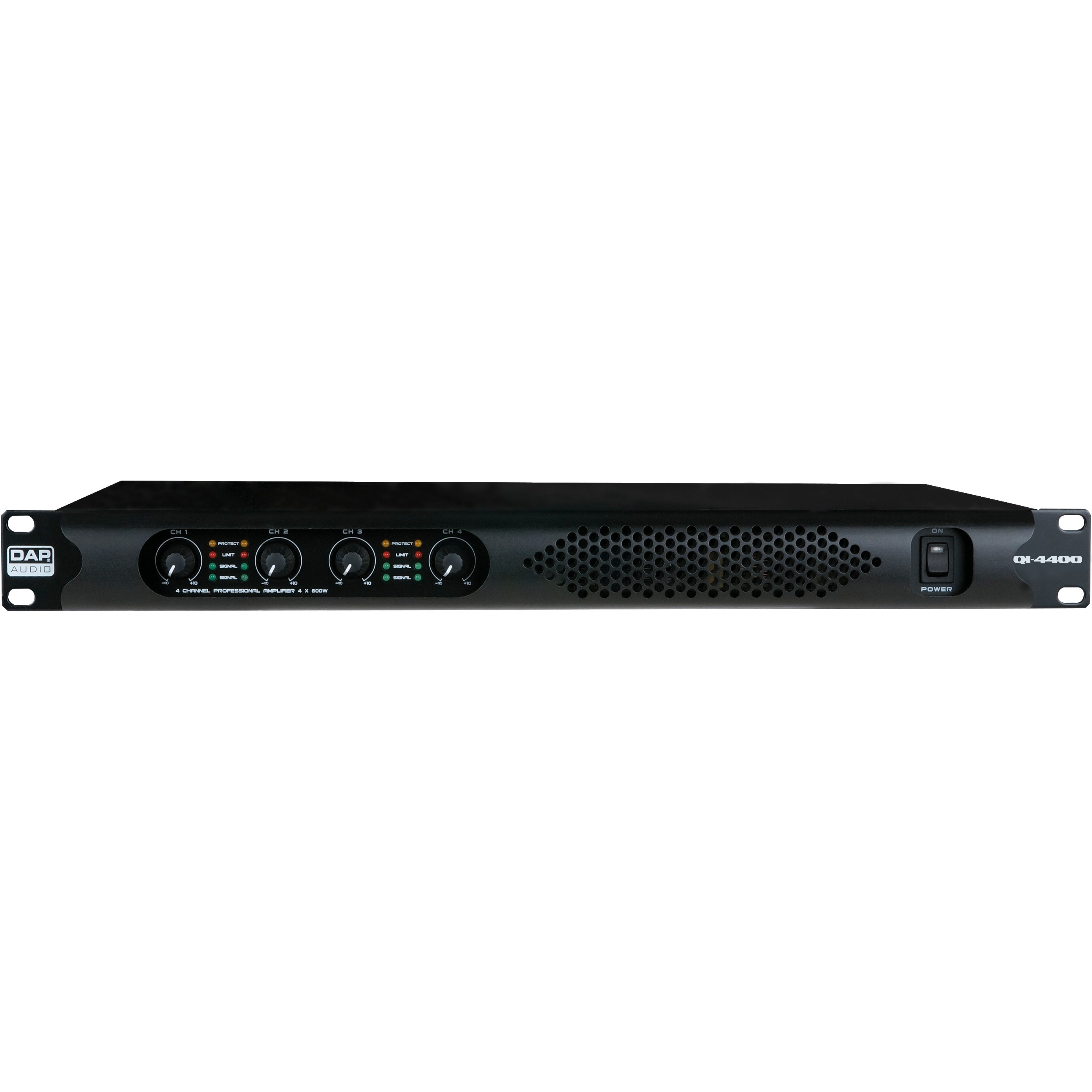 DAP Qi-4400 installatieversterker 4 kanalen 4x400W