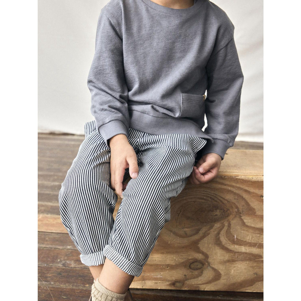 Køb Lil'Atelier Dark Blue Denim White Nmmkasper Loose Twi Bukser 4021-Cm Lil