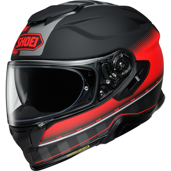 Shoei - Casque GT-Air 2 Tesseract TC-1 / Noir / Rouge / Argent