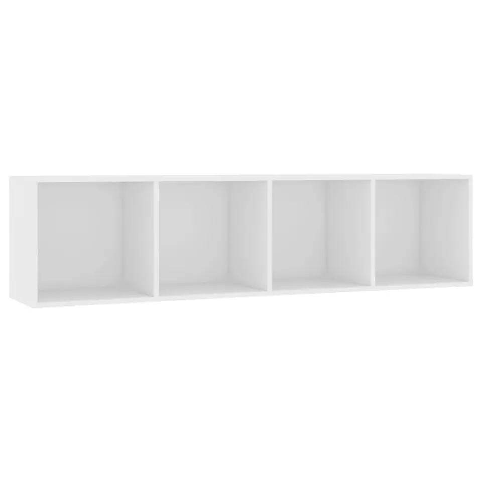 vidaXL - Boekenkast - Wit - Bewerkt hout