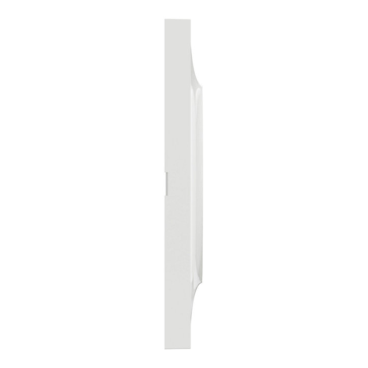 Plaque de finition double Schneider Electric Odace Styl blanc