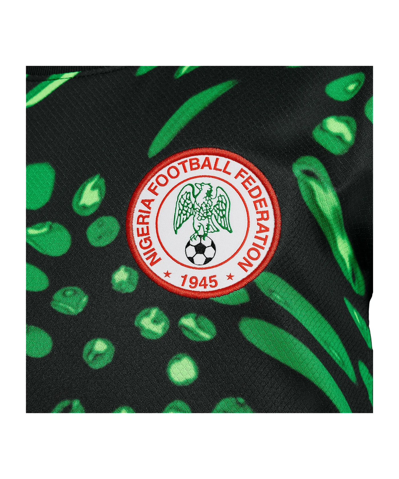 Nike Nigeria Trikot Away 2024 Kids Schwarz F010