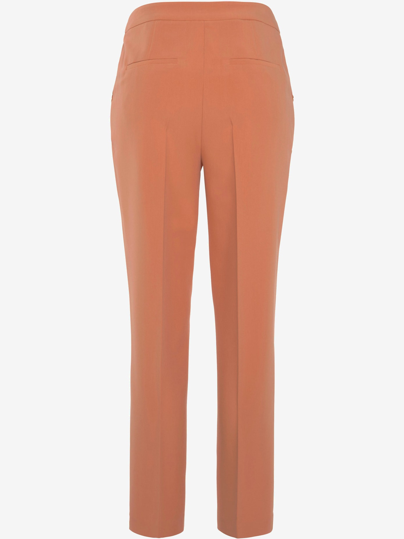 Pantalon plissé bouton coulissant et fermeture à glissière devant