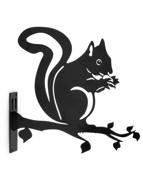 Wildbird Metal Silhouette Eekhoorn - Tuindecoratie - Zwart