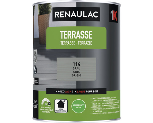 RENAULAC Terrasverf, satijngrijs, 2,5 l