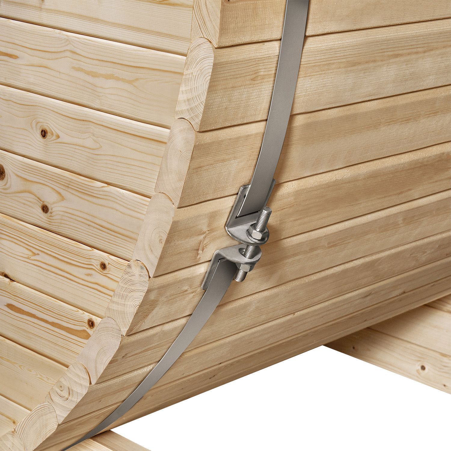 Artsauna Fasssauna Spitzbergen 120 - 2 Personen, 3,6 kW Ofen, Zubehör - Fichtenholz Sauna