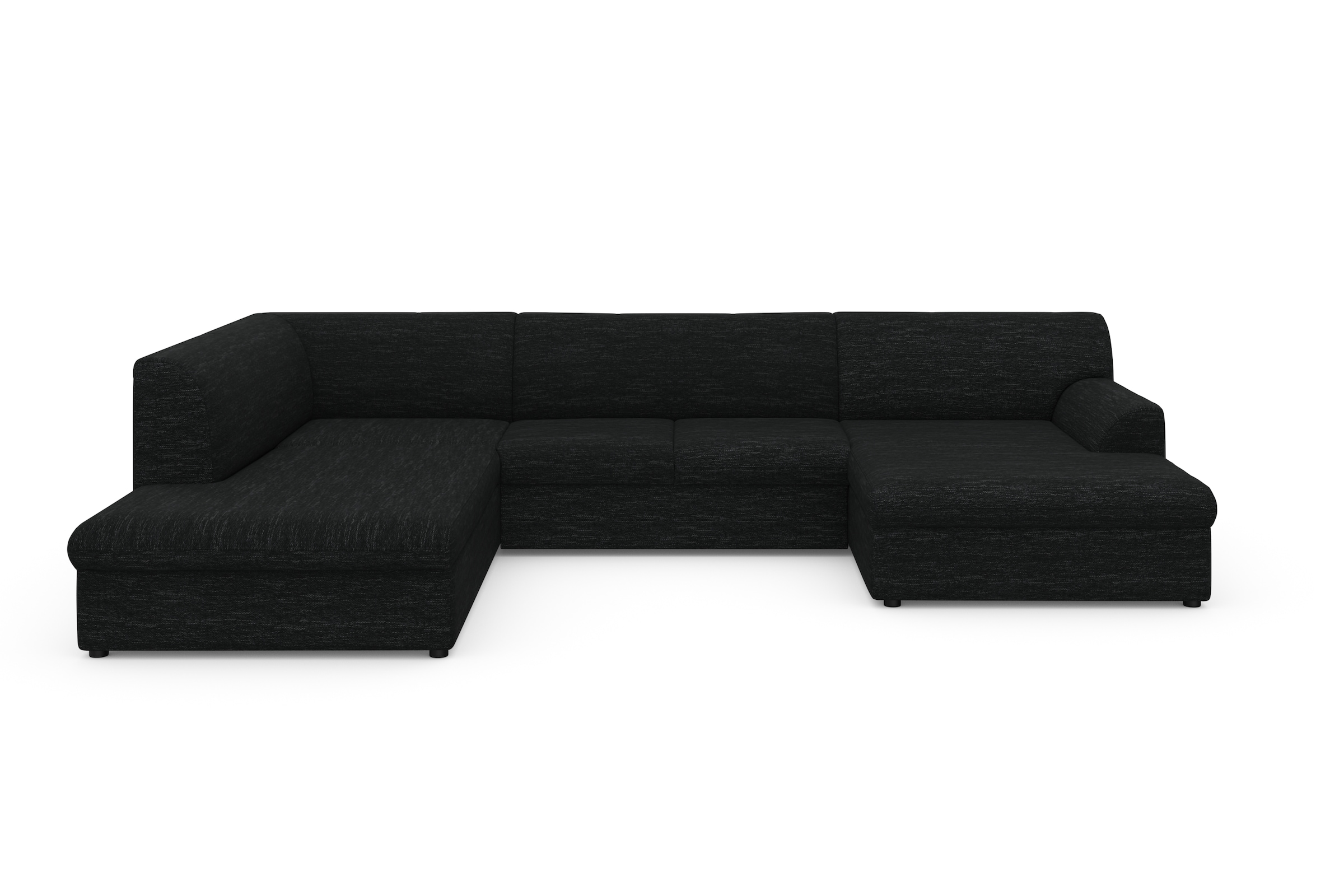 DOMO collection Wohnlandschaft »Topper, elegant und zeitlos, komfortabel, U-Form« wahlweise mit Bettfunktion