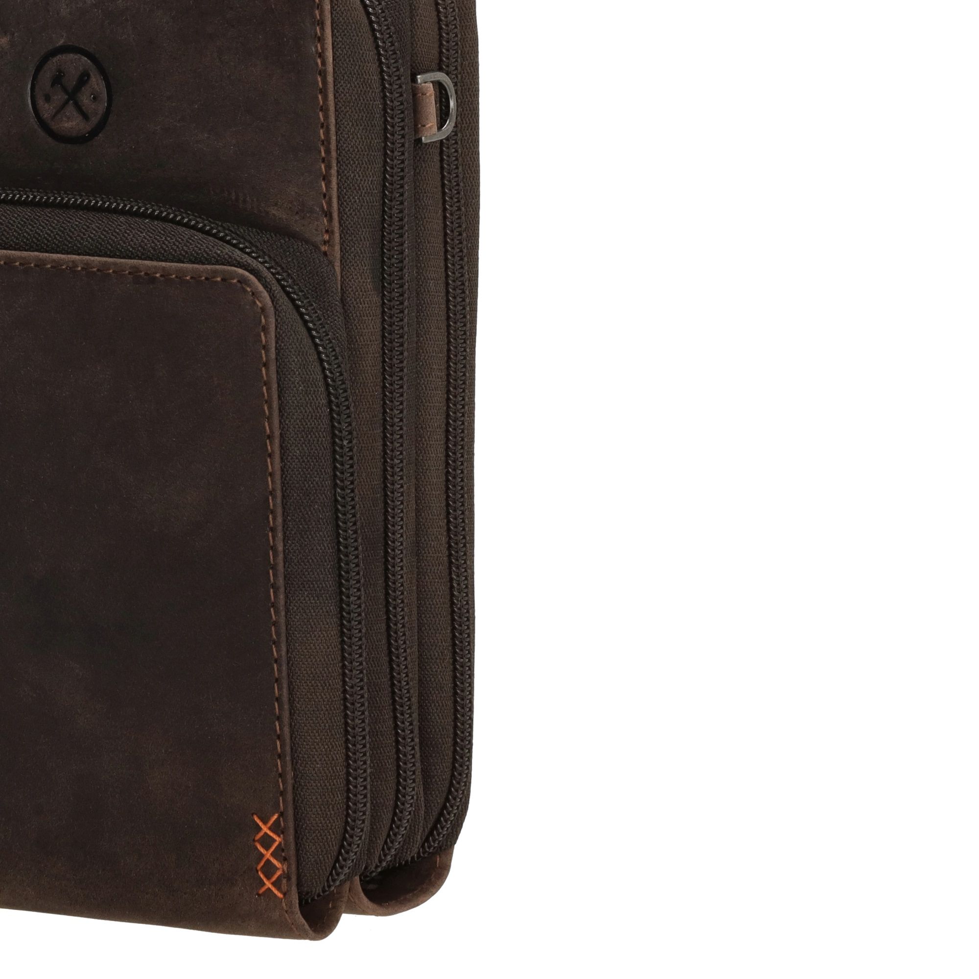 Hide & Stitches Idaho Telefoontasje Donkerbruin