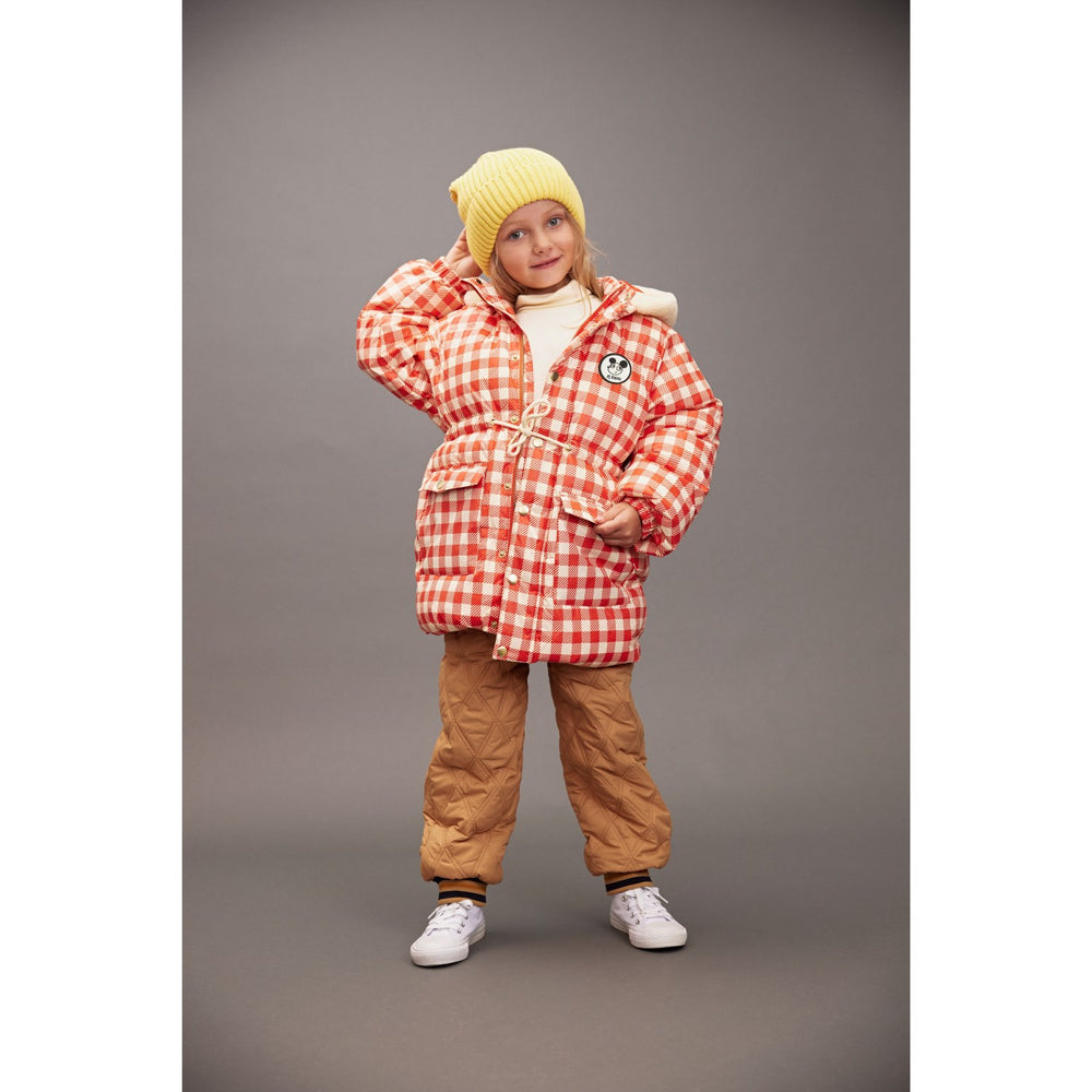 Køb Mini Rodini Beige Ritzratz Patch Quiltet Outerwear Trousers