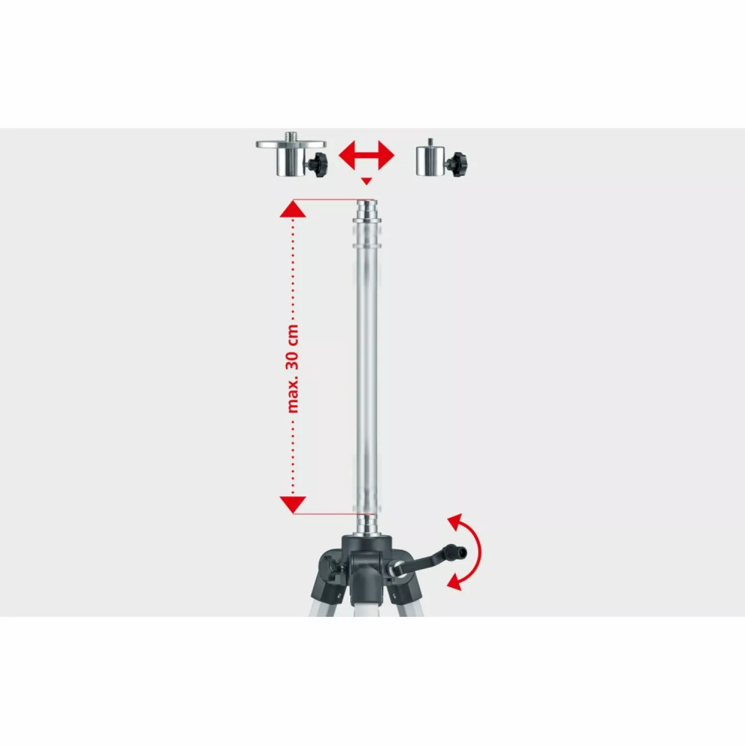 Laserliner VarioStand L Laserstatief - Aluminium - 1220mm