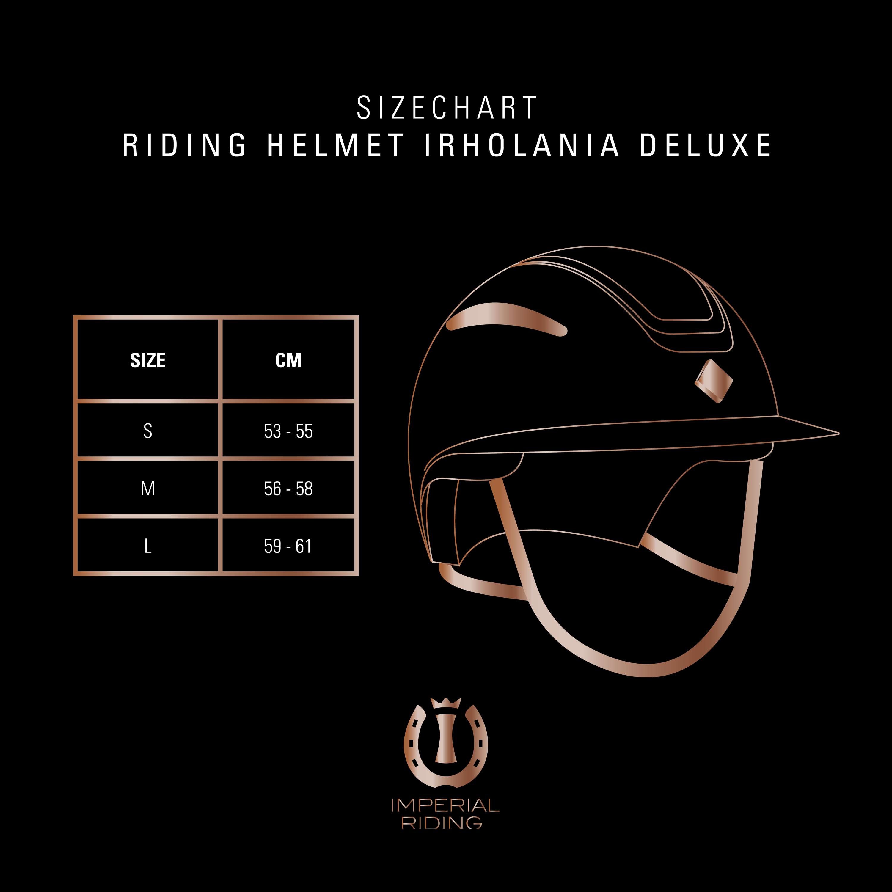 Imperial Riding Cap IRHOlania Deluxe Big Visor Zwart