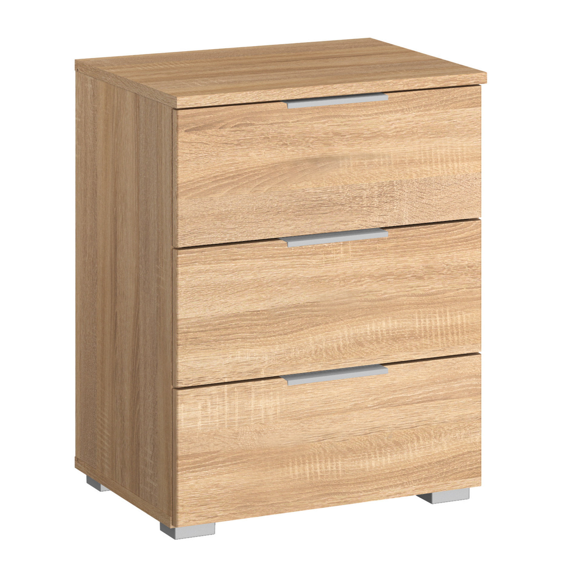 Nachttisch - Sonoma Eiche - 3 Schubkästen - 47 cm