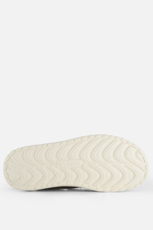HEYDUDE Mikka Braided Instappers groen Canvas
