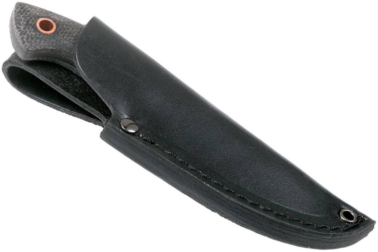 Böker Plus Nessmi Pro 02BO018 Black Micarta Copper vaststaand mes, Jesper Voxnaes design