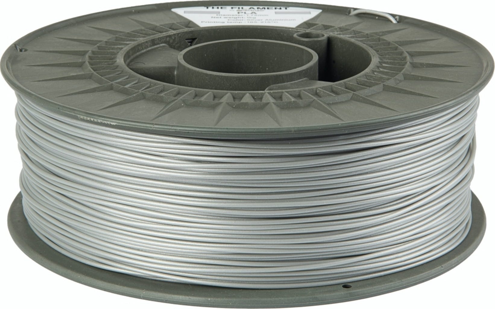 The Filament  PLA Silver Aluminium, 1,75 mm / 1000 g    Zuverlässiges & kostengünstiges PLA in Silver Aluminium