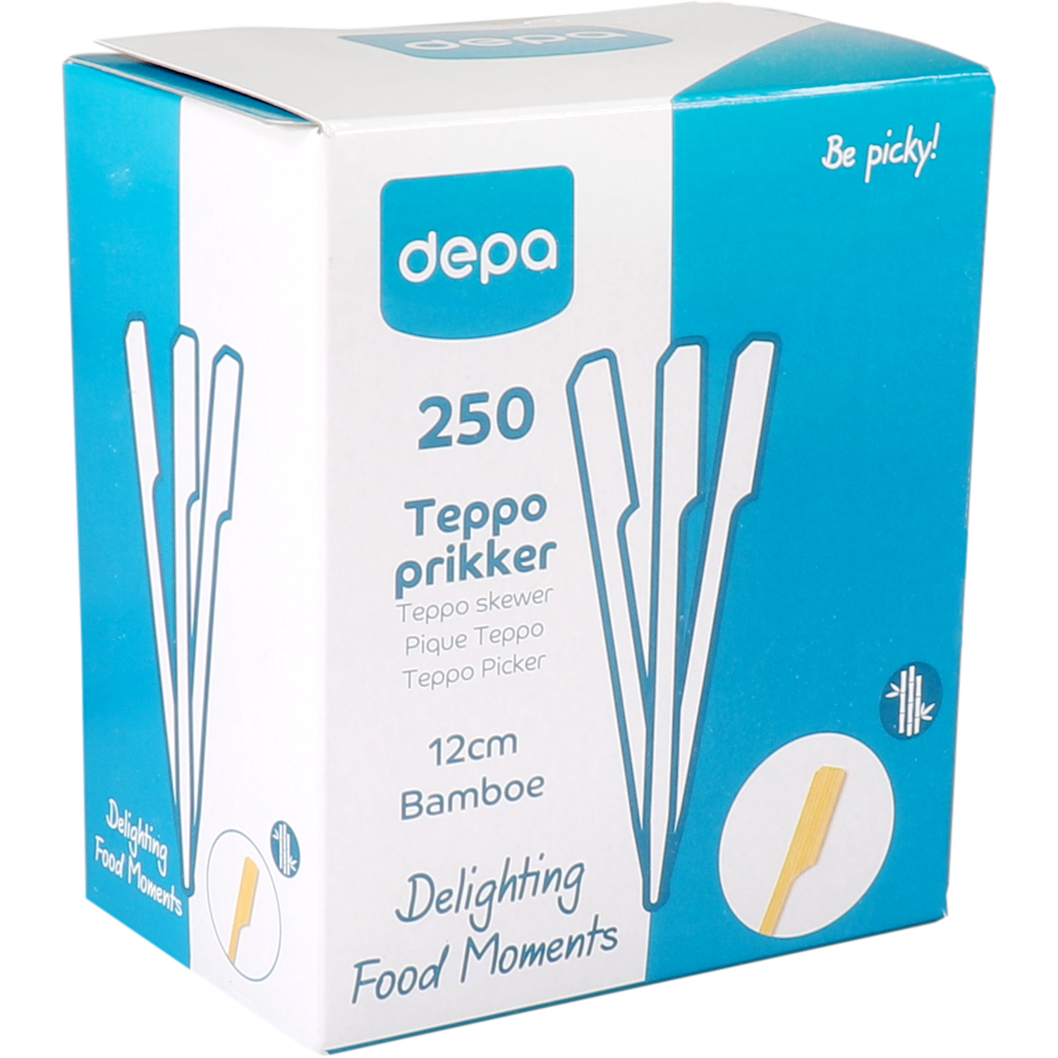 Depa Prikker, Teppo Skewer, Bamboe, 120mm, naturel