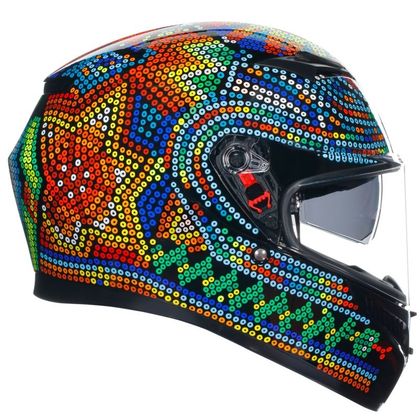 Casque AGV K3 - ROSSI WINTER TEST 2018 - Multicolore