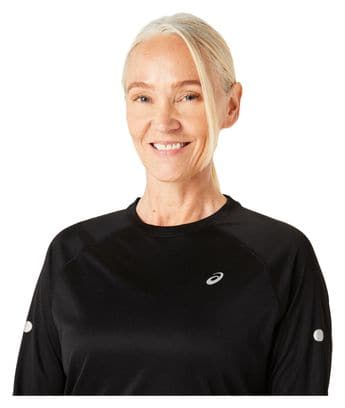 Maillot manches longues Asics Road Lite-Show Noir Femme