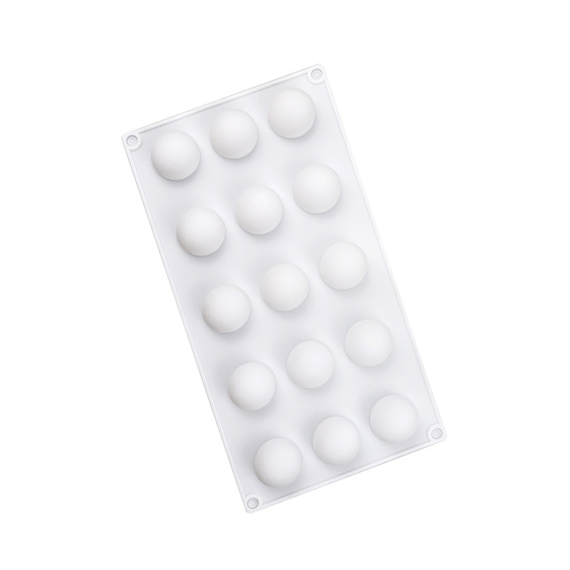 (15-fach) Silikon 3D Pralinen Form für Fondant / Schokolade Kuchen   Muffin Dekoration - Kugeln