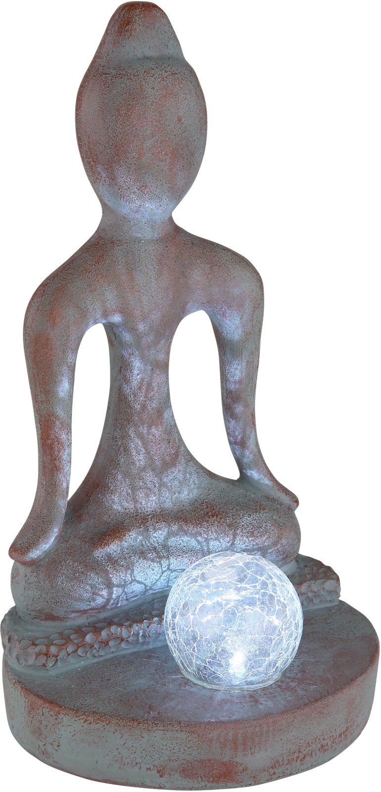 LED-Solarleuchte - bronze-grau - 30 cm