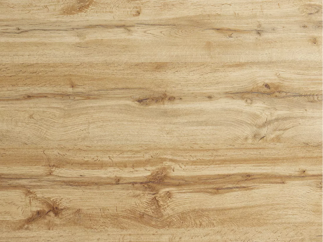 Table à manger 8 personnes en MDF - Naturel et anthracite - MILATU