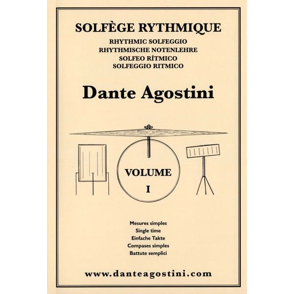 Dante Agostini Solfege Rhythmique Vol.1