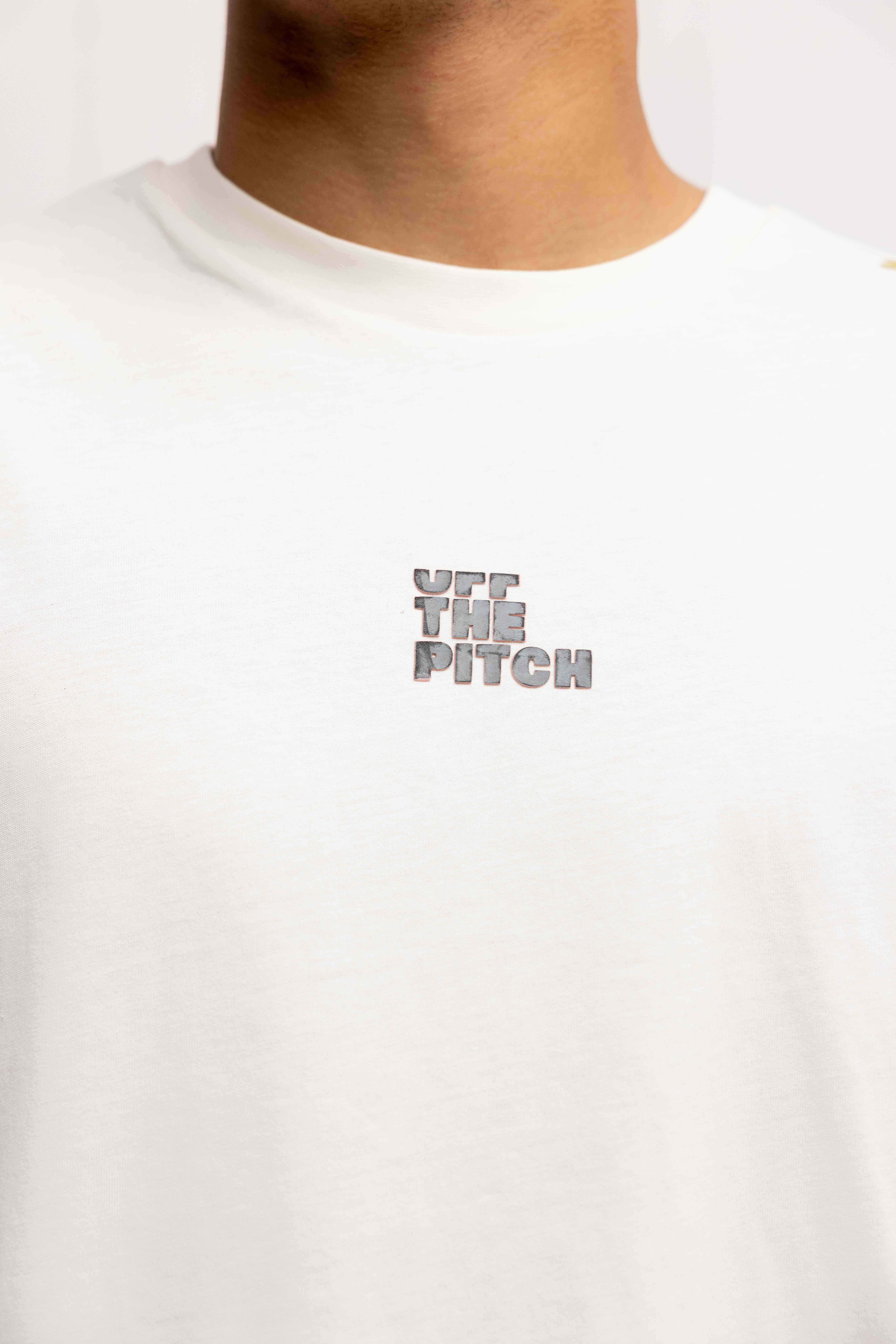 Off The Pitch X Robey Héctor Oversized Colorblock T-Shirt Unisex Wit