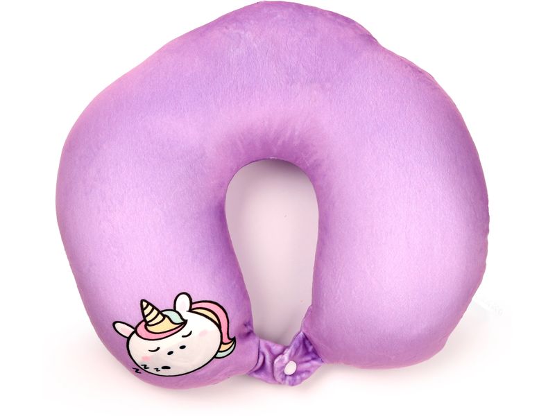 Sombo Reisekissen Plüsch 2 in 1 Einhorn Plüsch Memory Foam Reisekissen