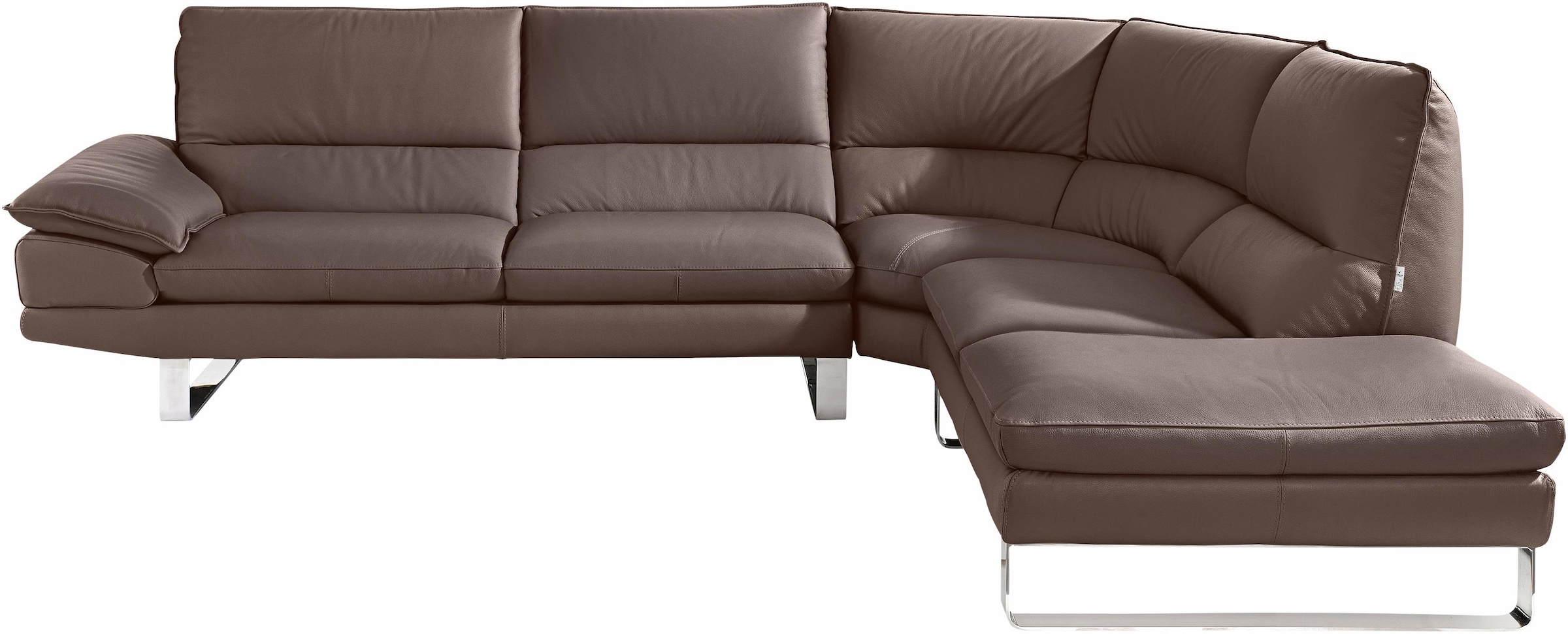 CALIA ITALIA Ecksofa »Dave, italienisches Designsofa mit erstklassigem Sitzkomfort, L-Form« mit tollen Lederbezügen