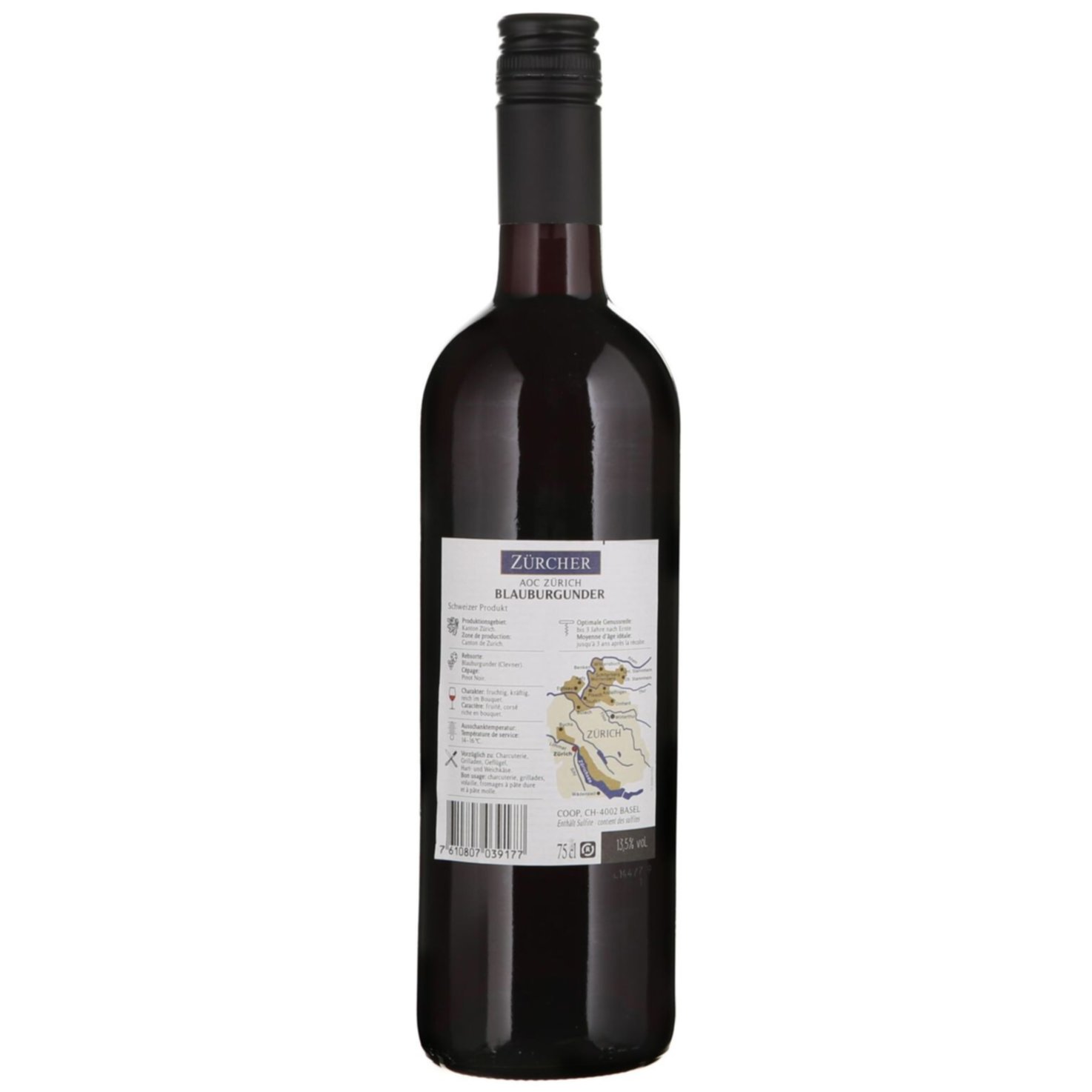 Zürich AOC Blauburgunder Weinkeller zum Stauffacher -75cl