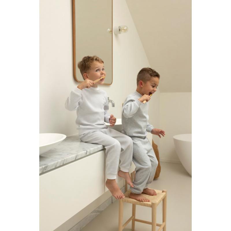 Feetje Wafel Pyjama Grijs melange