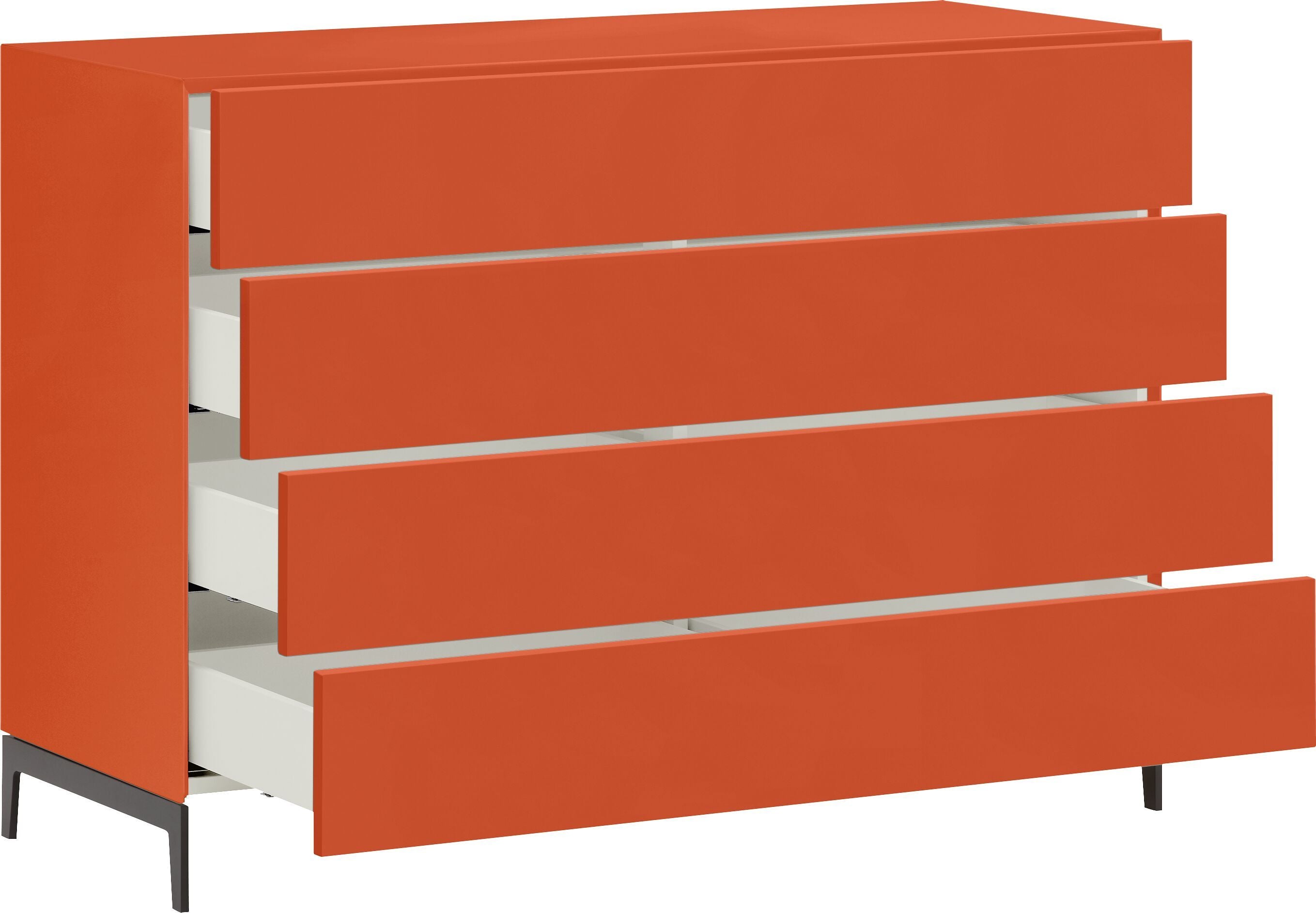 LUX Kommode - Orange / B: 120.0 cm x T: 46.0 cm x H: 86.5 cm