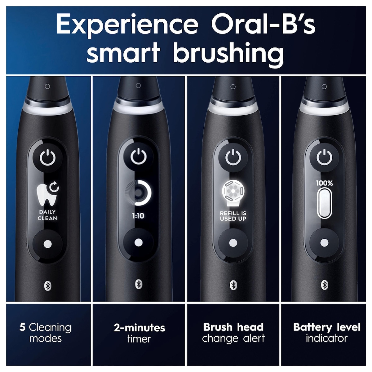 Oral-B iO 7s elektrisk tannbørste 386982 (black onyx)