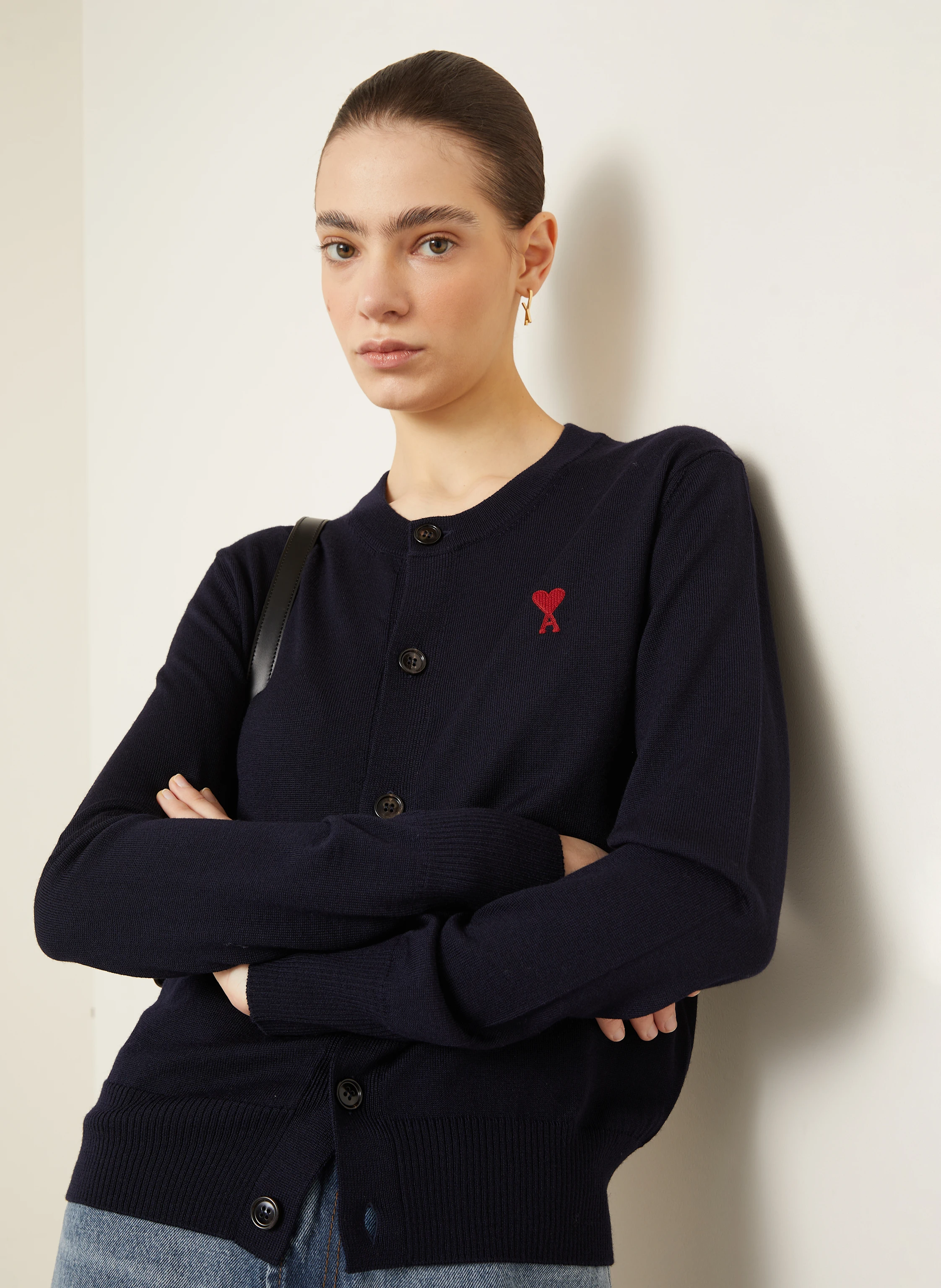 AMI PARIS Strickjacke aus Merinowolle