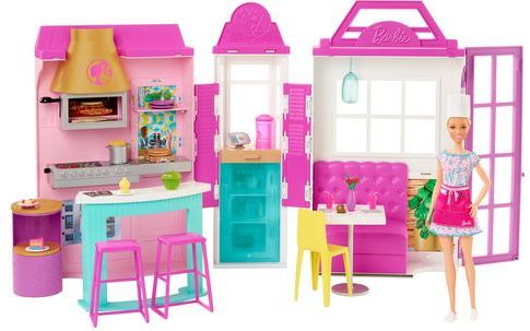 Barbie Kook & Grill Restaurant Pop & Speelset
