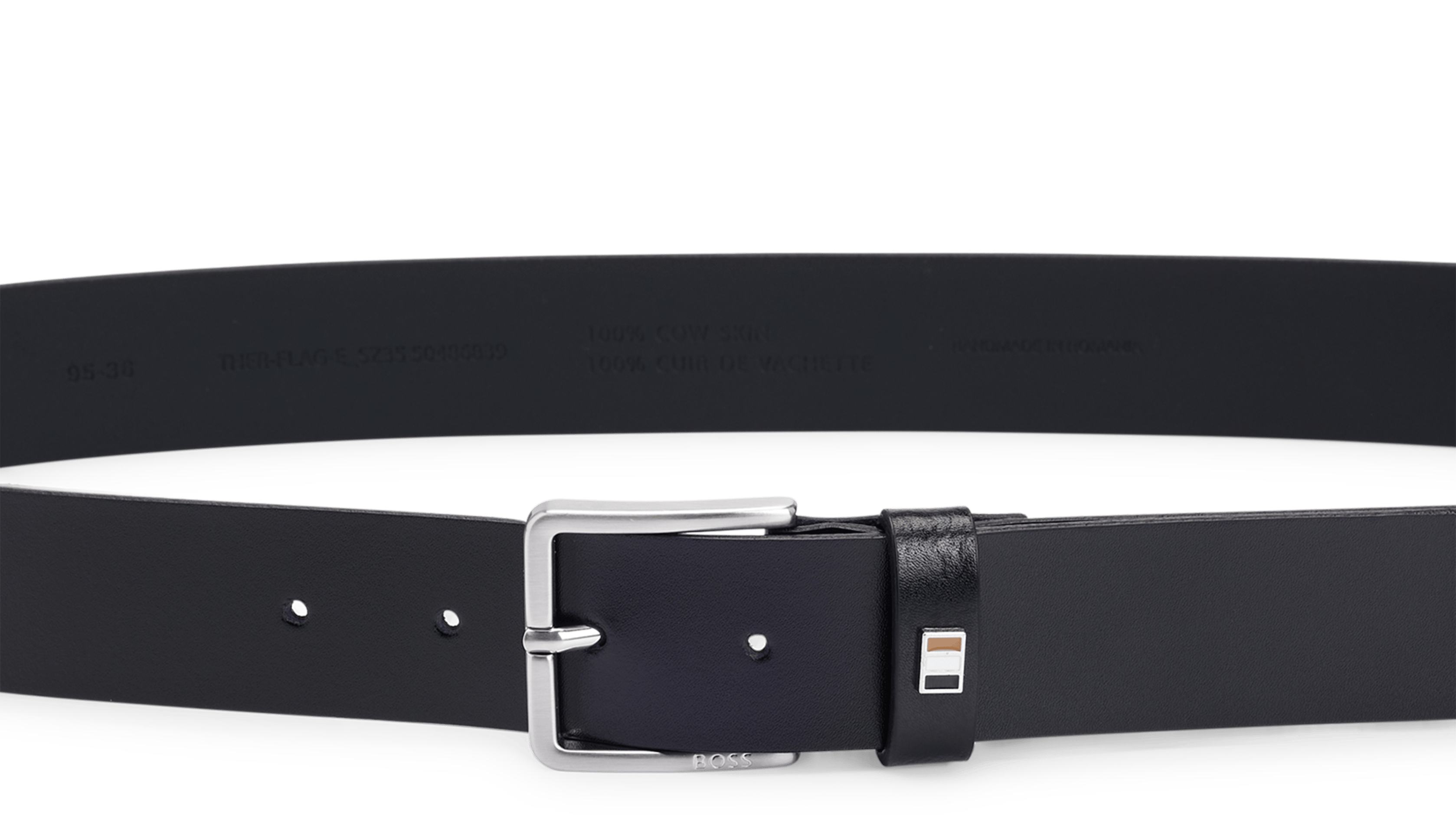 Ceinture en cuir | Noir