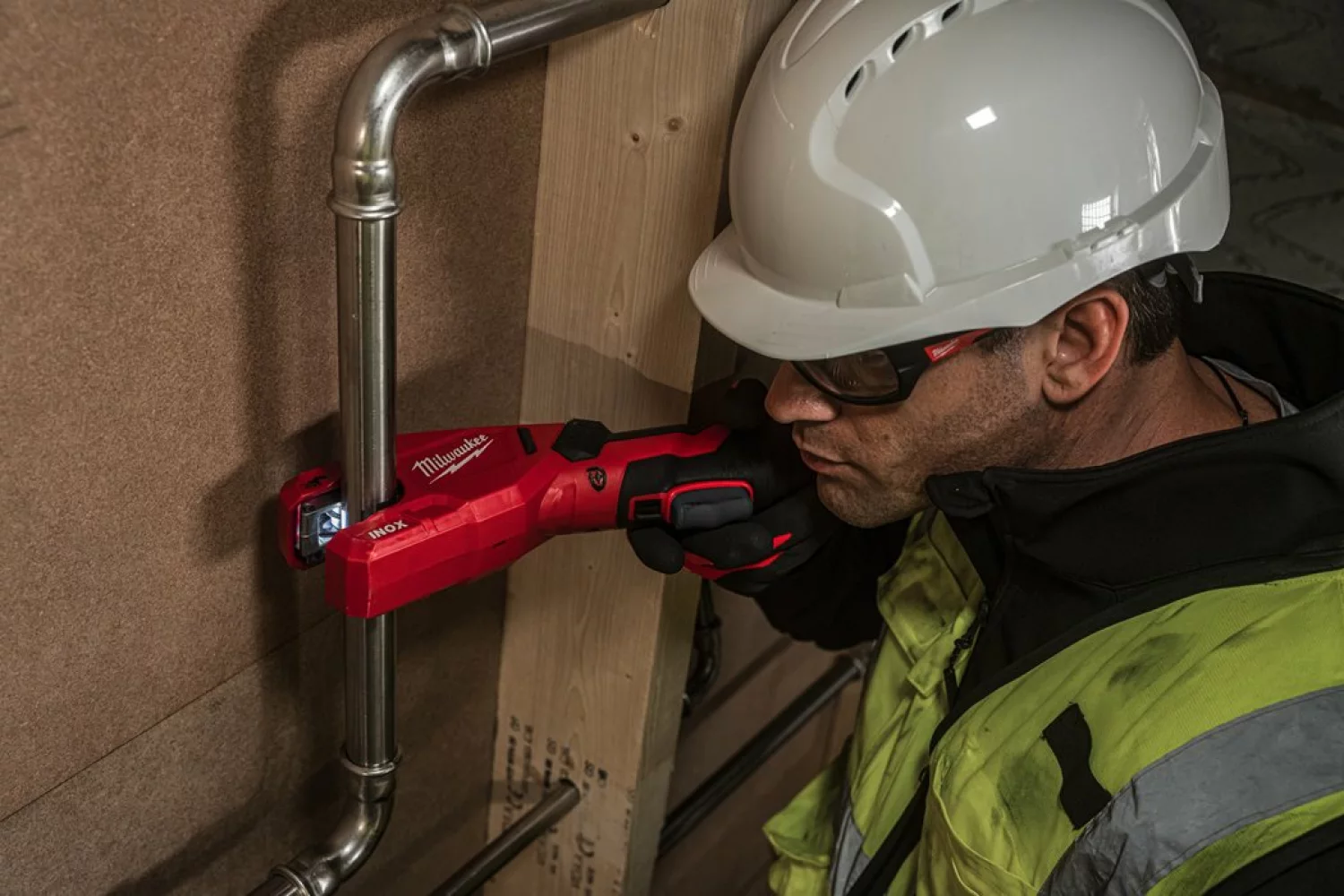 Milwaukee M12 PCSS-202C 12V Li-ion Accu pijpsnijder set (2x 2.0Ah accu) in koffer - RAPTOR™ - roestvast staal