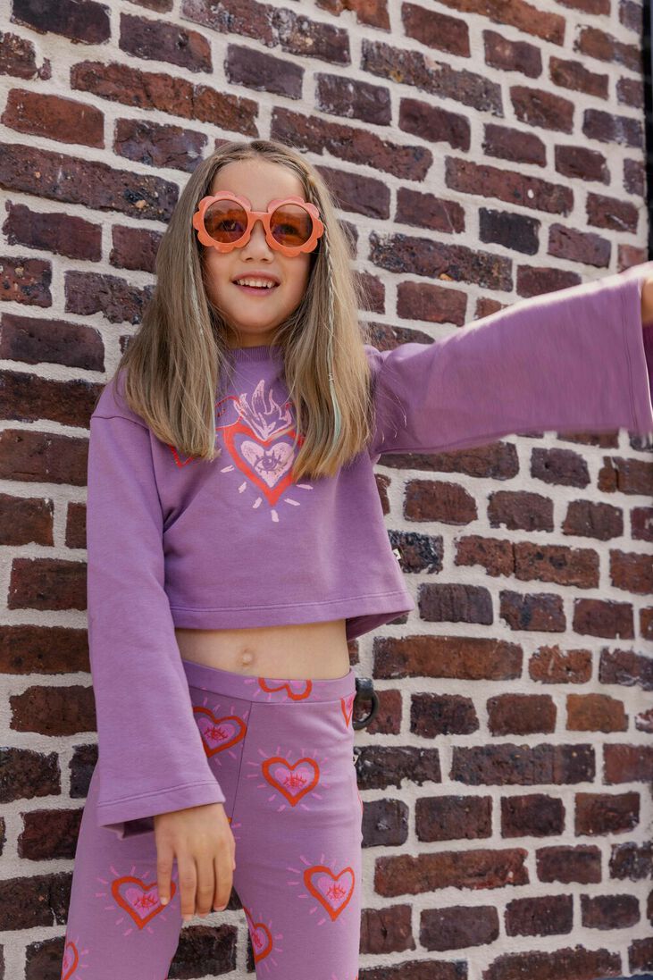 AMMEHOELA lila ammehoela flared broek am-liv-42