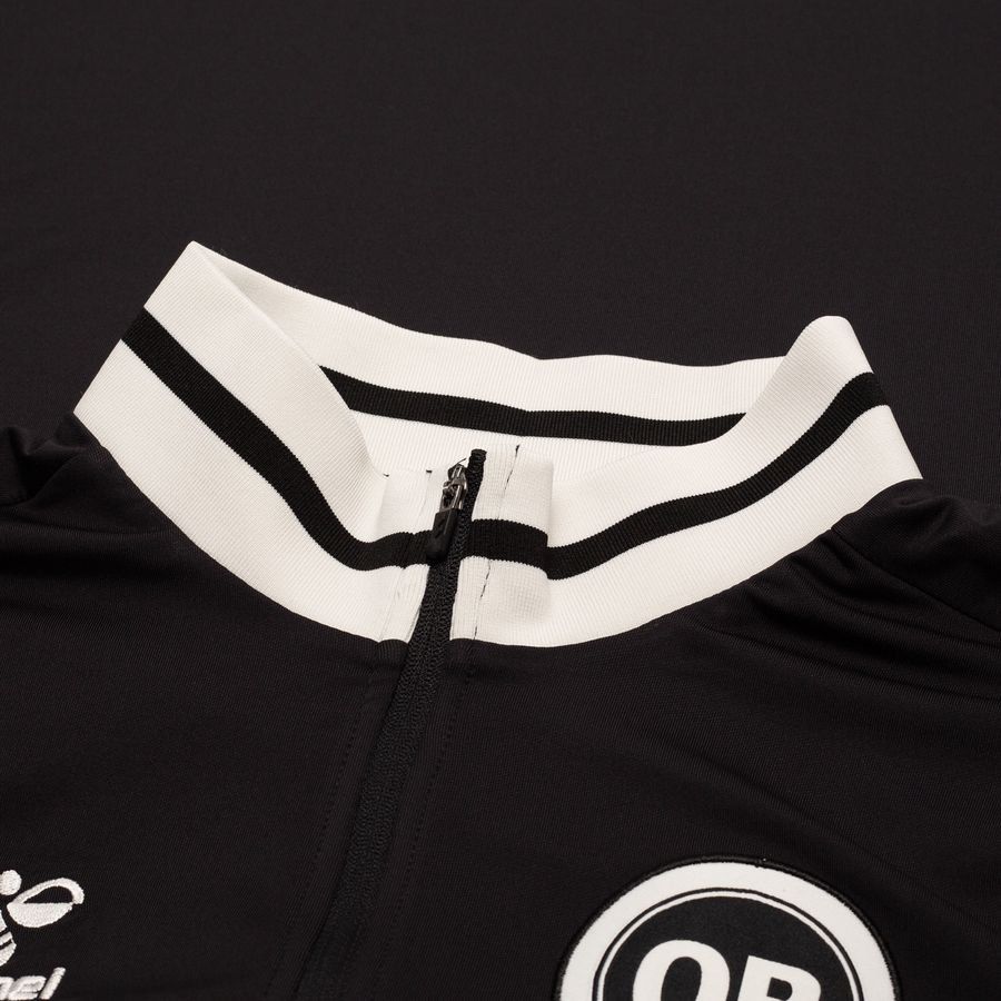 Odense Boldklub Maillot d'Entraînement Avant-Match Half Zip - Noir Enfant